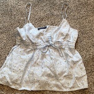 brandy melville floral flowy top One Size fits all